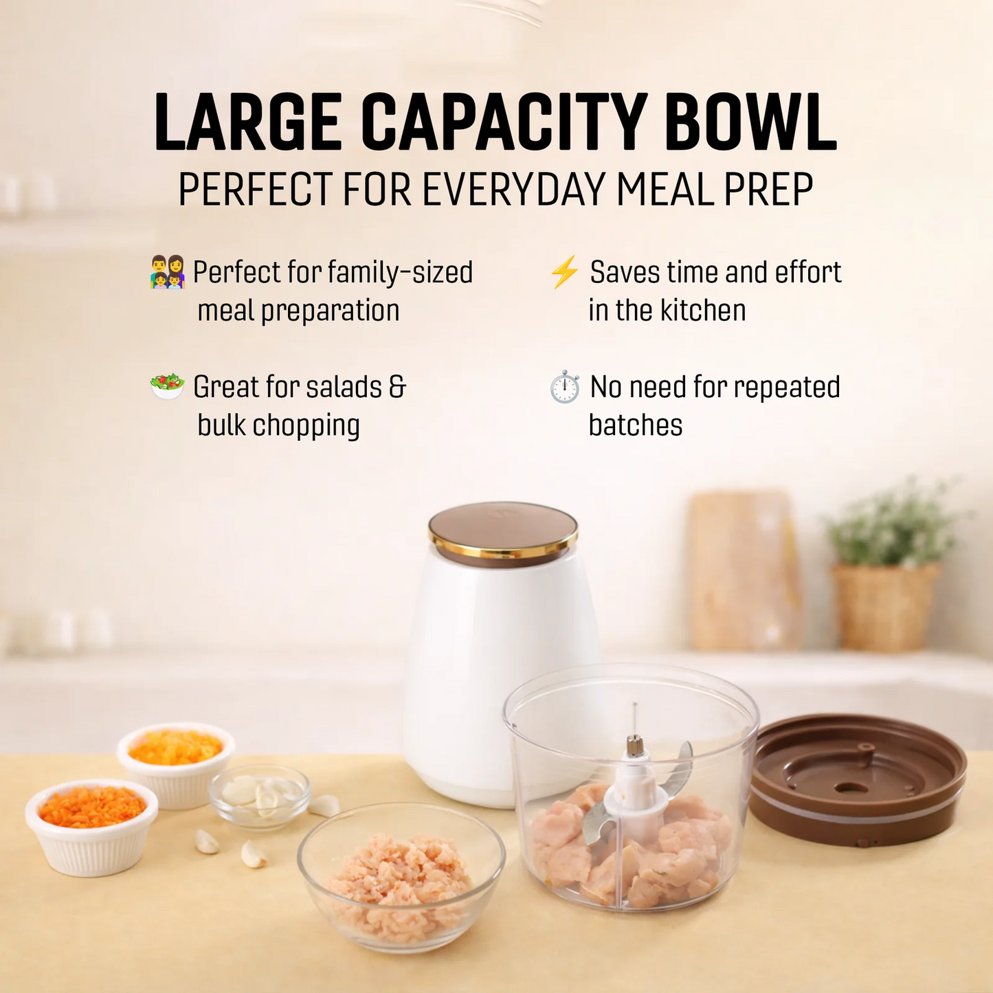 Electric Mini Meat Grinder for Meat & Vegetables