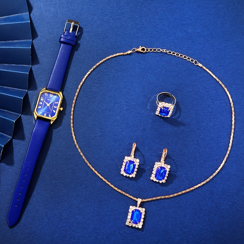 Vintage Elegance Watch and Jewelry Set