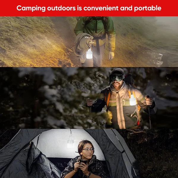 Waterproof Solar LED Light Bulb – Emergency, Camping & Garden Lighting