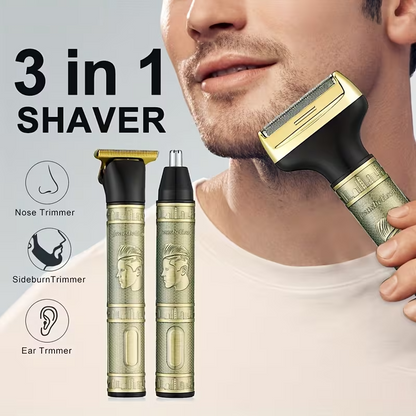 4-in-1 Rechargeable Men’s Trimmer – Ear, Nose, Eyebrow & Sideburn Groomer