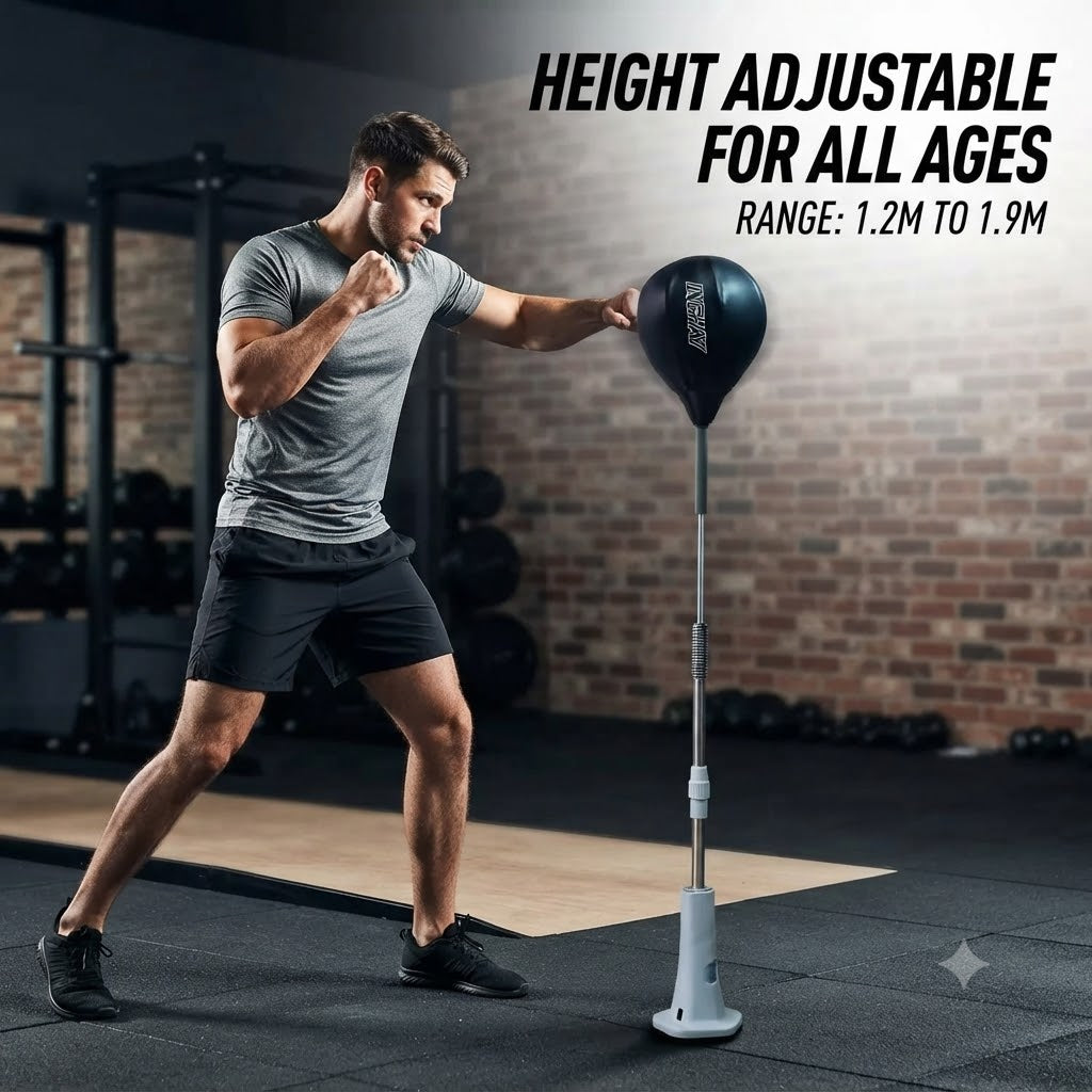 Freestanding Boxing Reflex Bag – Adjustable Punching Target