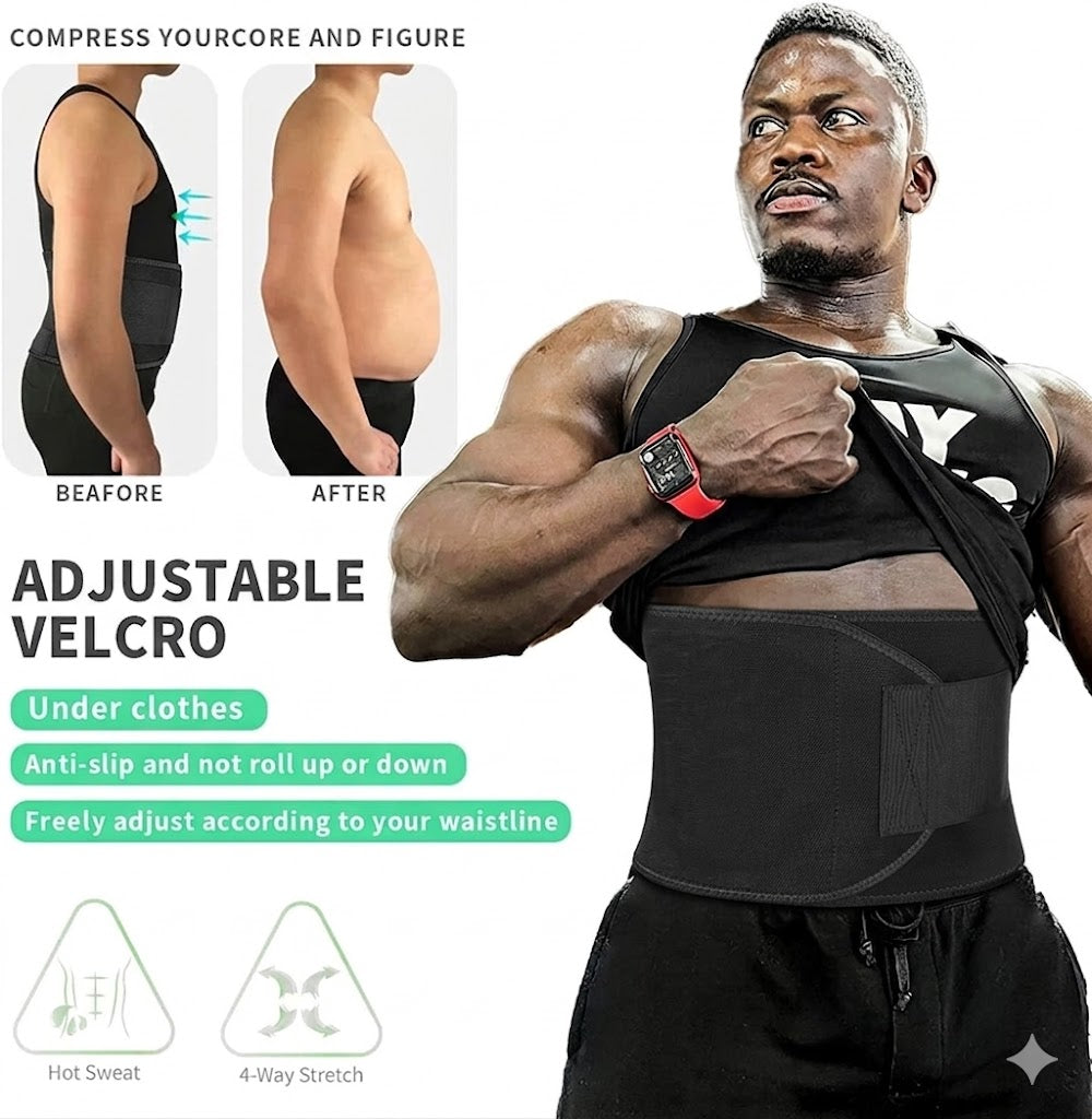 Breathable Abdominal Compression Belt – Waist Support for Fitness & Running