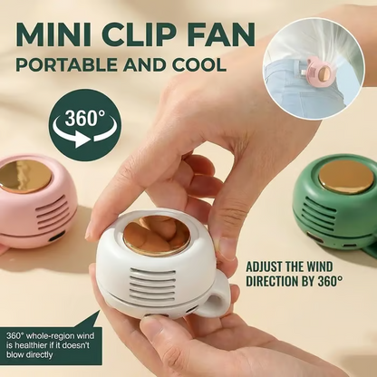 Mini Bladeless Fan – Portable Rechargeable Silent Cooling Fan