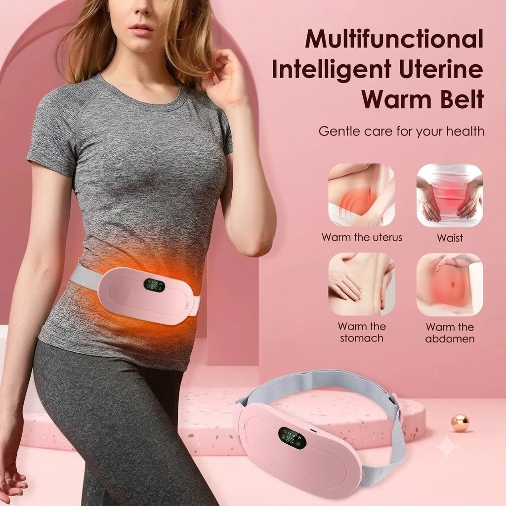 Heated Waist Massager Belt – Warm Therapy & Vibration Massage for Everyday Comfort