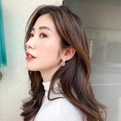 Retro Diamond Wax Drop Earrings