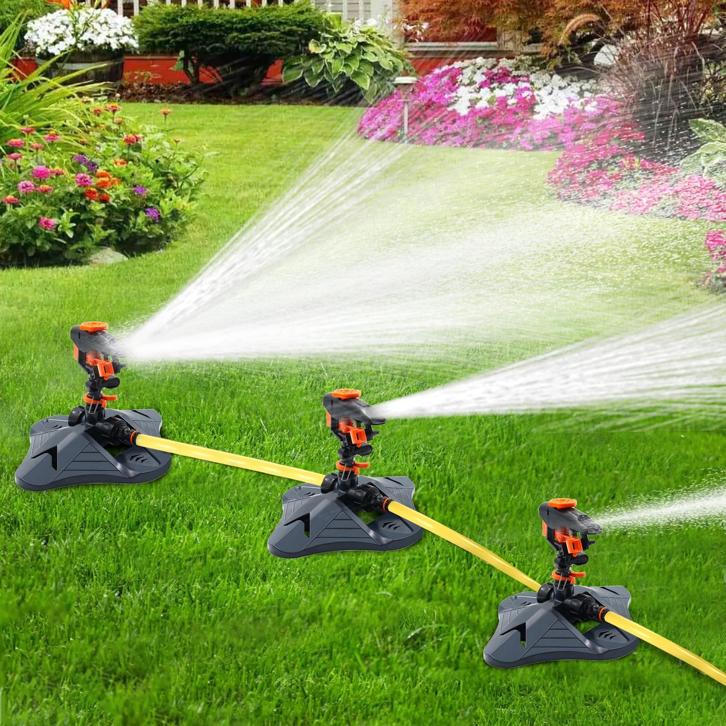 Automatic Rotating Garden Sprinkler – 360° Lawn Irrigation System