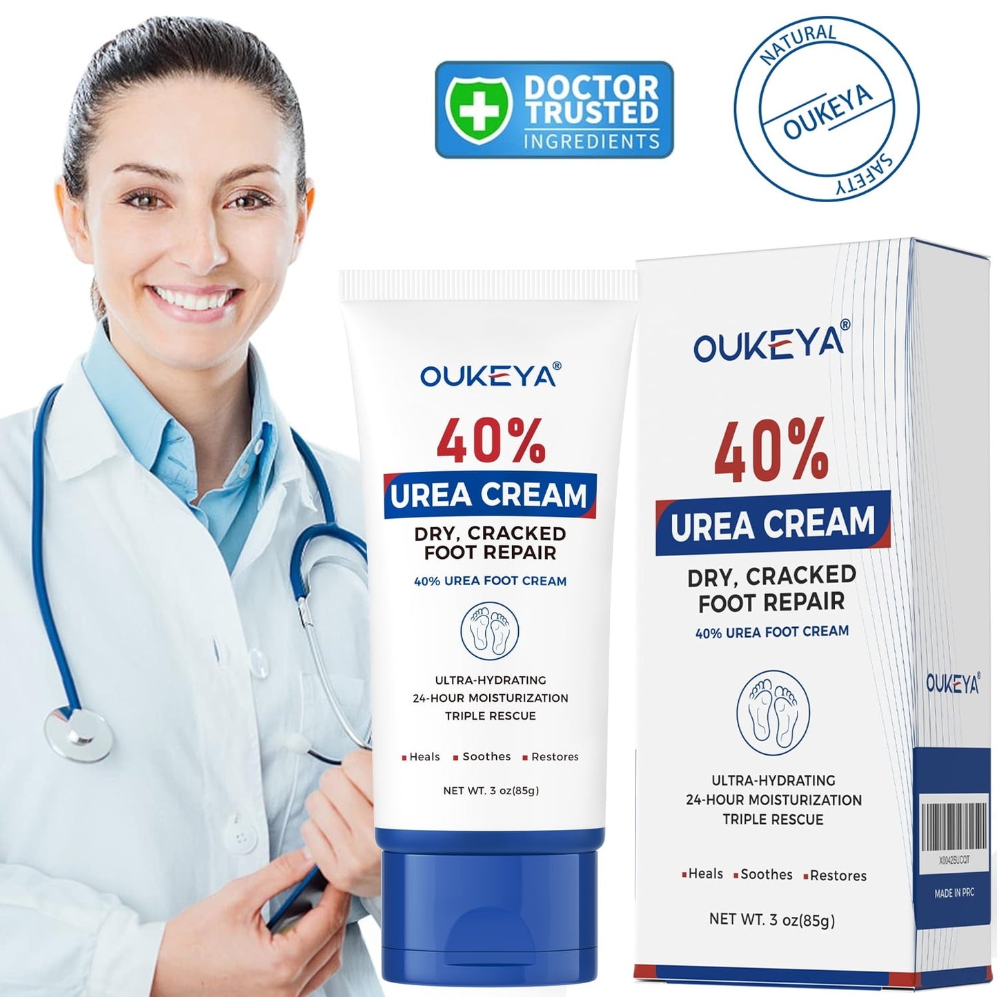 Exfoliating Urea Foot Cream – Deep Repair & Softening Foot Care