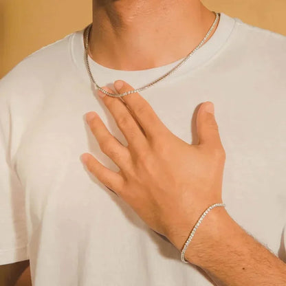 Crystal' Tennis Necklace + The best gift