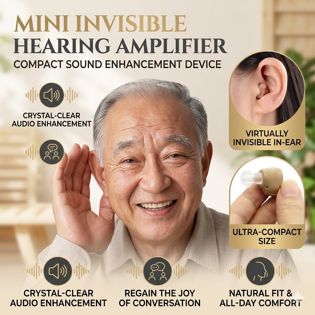 Mini Invisible Hearing Amplifier – Compact Sound Enhancement Device