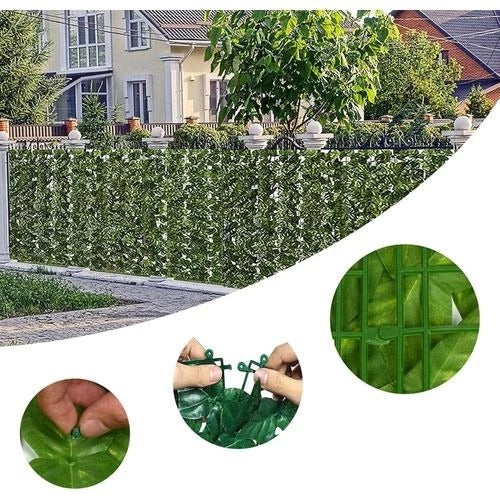Artificial Ivy Hedge Wall Panels – UV Protected Privacy Green Wall