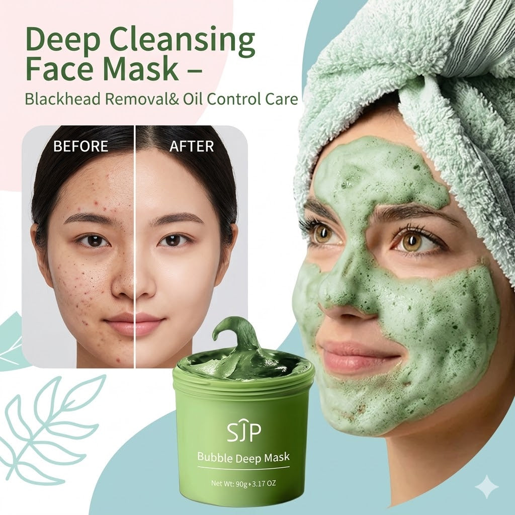 Deep Cleansing Face Mask – Blackhead Removal & Oil Control Care