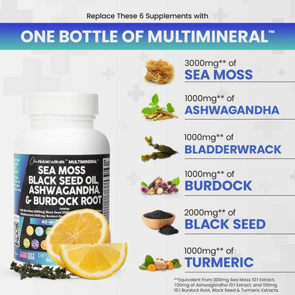 Irish Sea Moss Capsules Complex with Turmeric Extract 95%