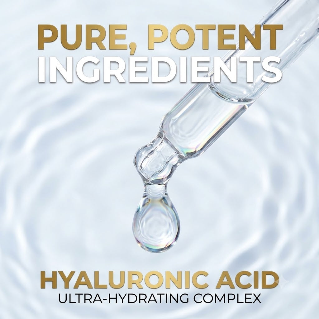Hyaluronic Acid Facial Serum Hydrating for Soft, Smooth Skin