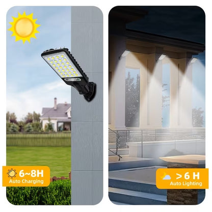 Solar Motion Sensor Street Light — Brighter Nights Outdoors