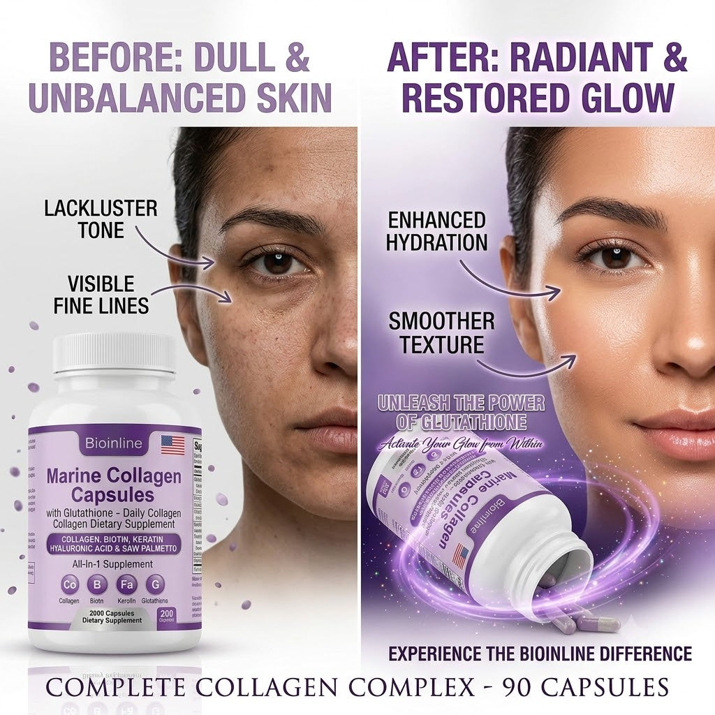 Marine Collagen Capsules with Glutathione
