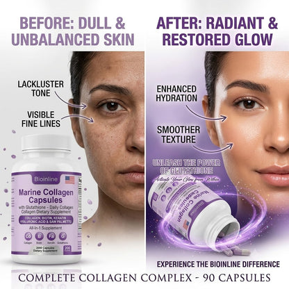 Marine Collagen Capsules with Glutathione