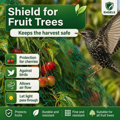 Polyethylene Bird & Insect Protection Net – Garden, Pond & Fruit Tree Protective Cover Roll