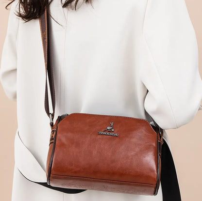 Women’s Large Capacity Soft Leather Shoulder Bag – Elegant, Spacious & Everyday Ready