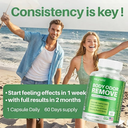 Chlorophyll Full Body Odor Remove Supplement for Adults