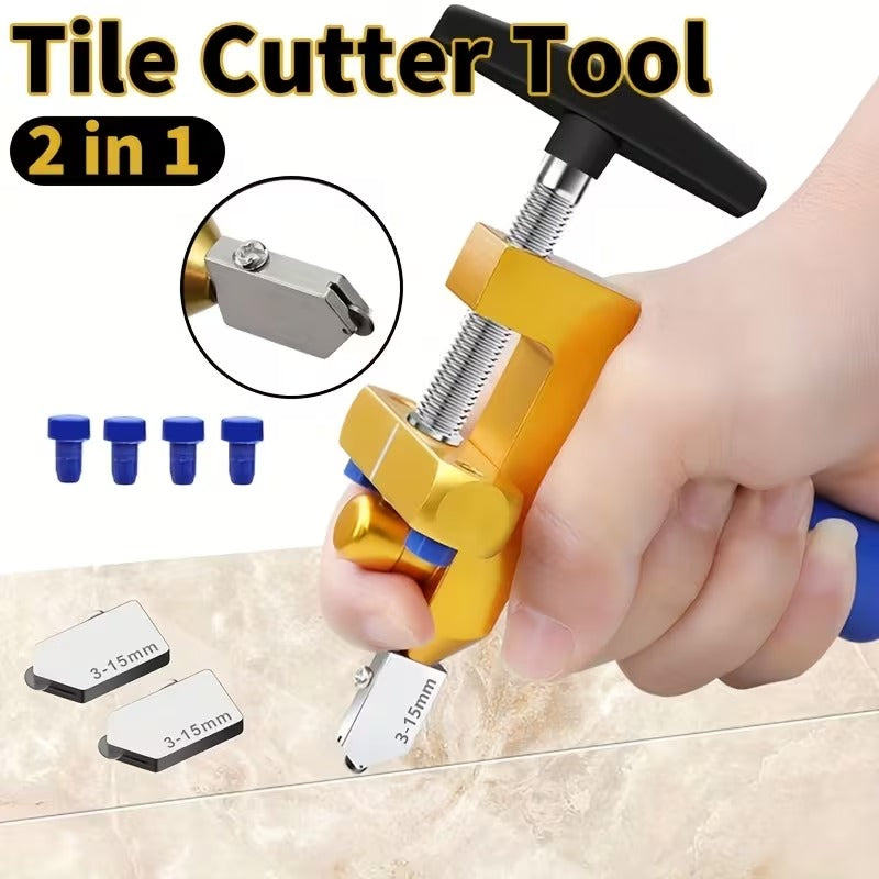 2-in-1 Glass & Tile Cutter Tool Set — Precision Cutting Made Easy