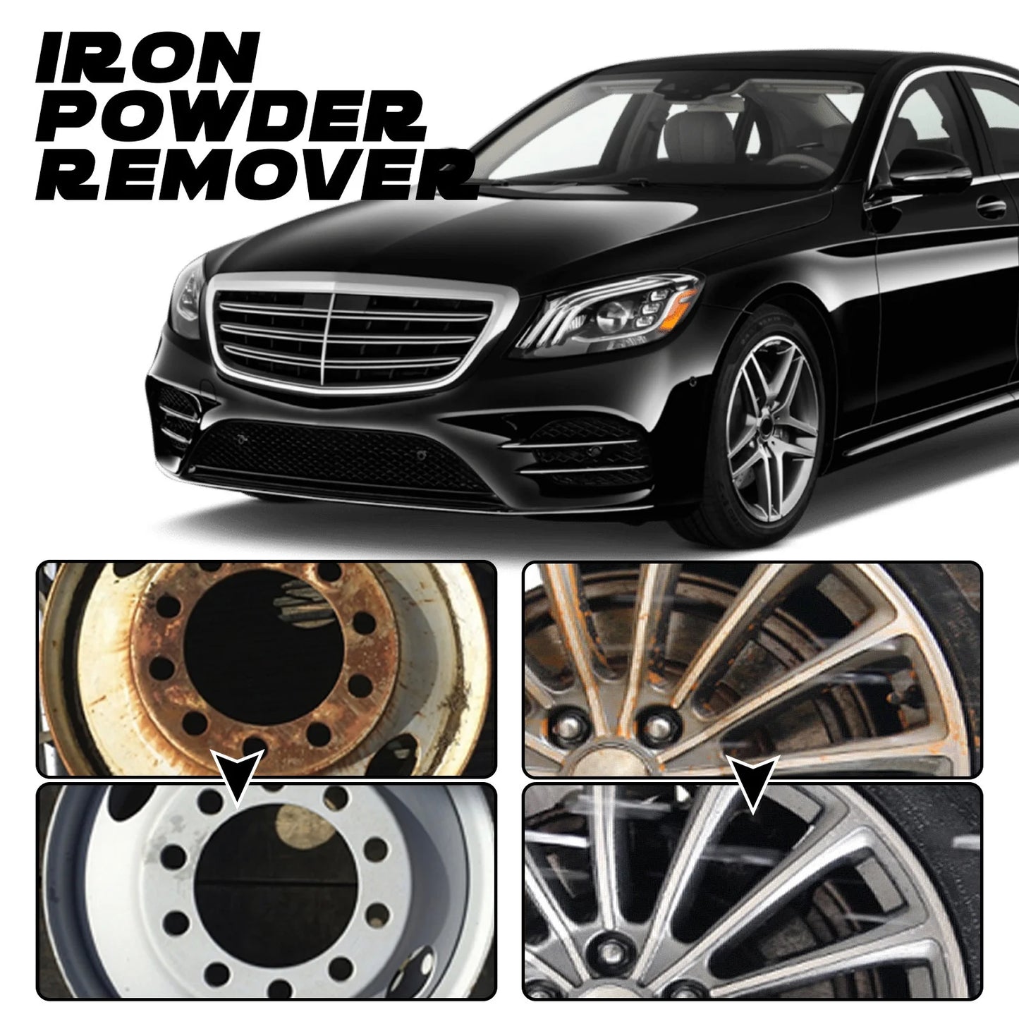 Rust Remover Spray Clean, Shine & Protect Car Wheels Fast