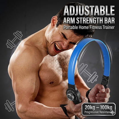 Adjustable Arm Strength Bar – Portable Home Fitness Trainer (20–100kg)