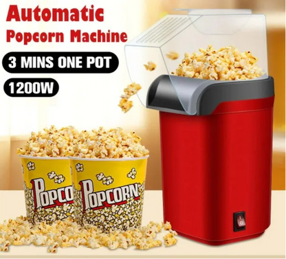 Pop Corn Machine Electric Automatic Hot Air Mini Popcorn Maker