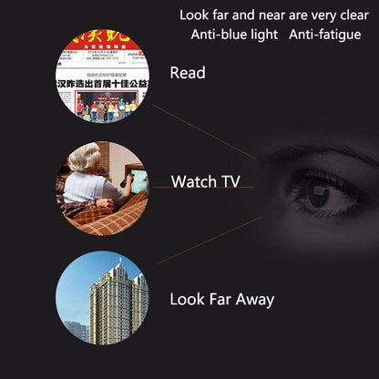 Square Black Anti-Blue Light Eyeglasses