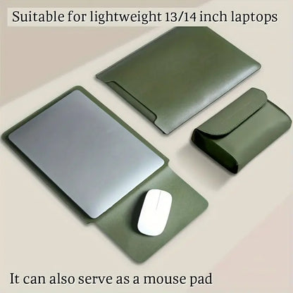 Waterproof Leather Laptop Sleeve