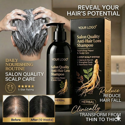 Salon Quality Anti–Hair Loss Shampoo – Nourishing Repair & Scalp Care