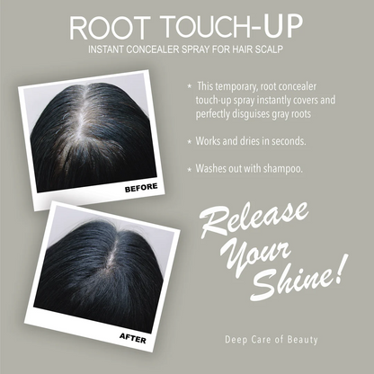 Root Touch-Up Color Spray – Instant Gray Coverage in Seconds