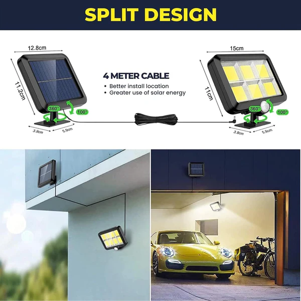 2-in-1 Solar Spotlight – Motion Sensor Outdoor Security Light