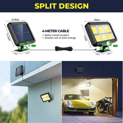 2-in-1 Solar Spotlight – Motion Sensor Outdoor Security Light