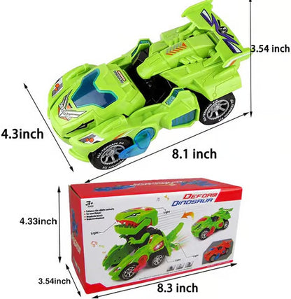 LED DINOSAUR TRANSFORMATION CAR TOY