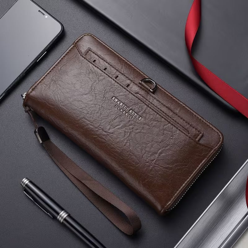 Large Capacity Men’s Zipper Lock Clutch Bag