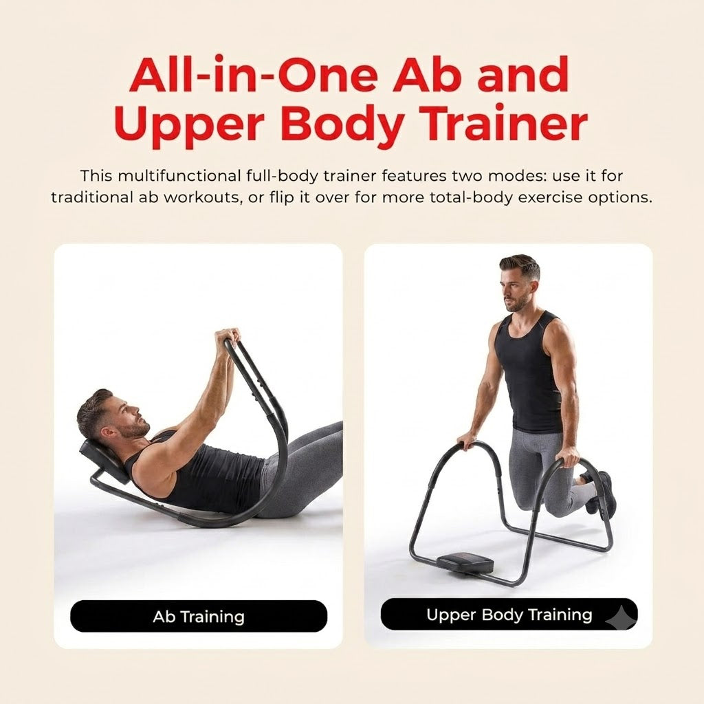 Ab Crunch Trainer Home Fitness Machine for Core & Abdominal Workouts
