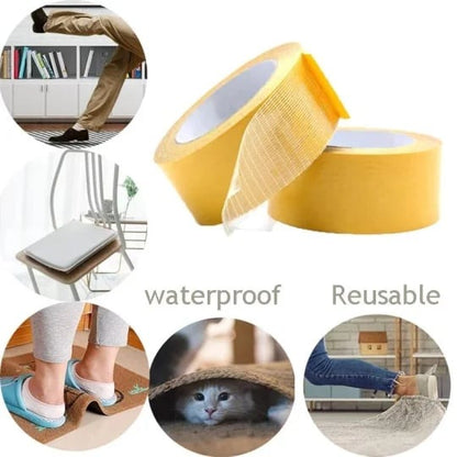 Strong Double Sided Adhesive Tape with Gauze Mesh Fiber