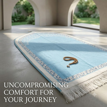 Mosque Inspired Prayer Mat – Elegant 3D Printed Soft Fabric Prayer Rug