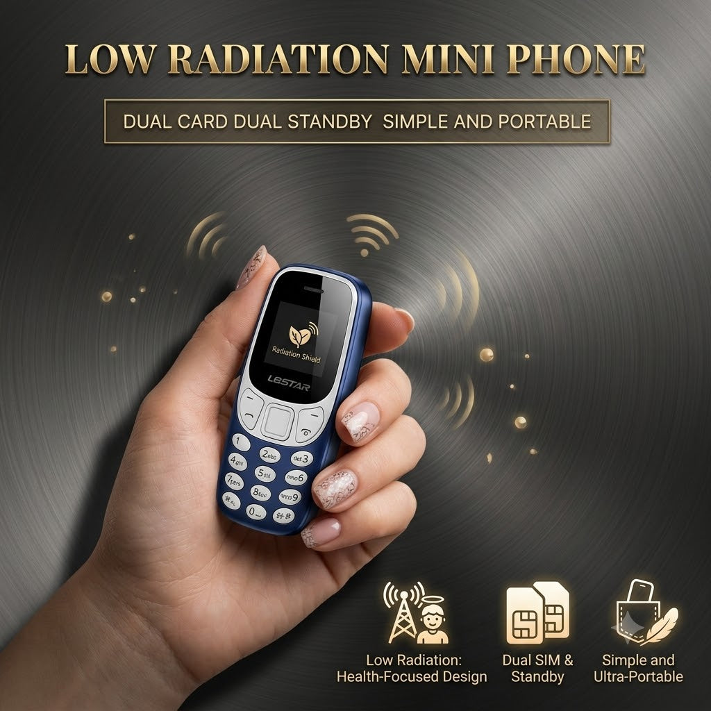 Mini Pocket Phone – Ultra Compact Dual SIM Mobile with Bluetooth & Physical Keyboard