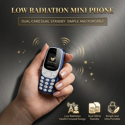 Mini Pocket Phone – Ultra Compact Dual SIM Mobile with Bluetooth & Physical Keyboard
