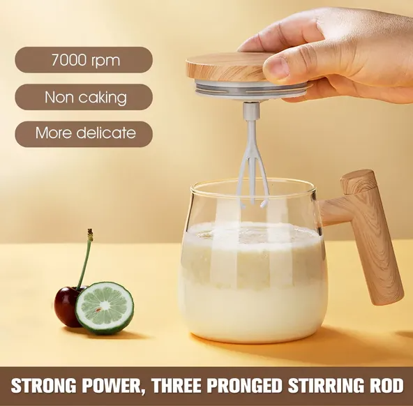 Electric Self-Stirring Mug – Rechargeable Type-C Protein & Coffee Mixing Cup