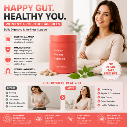 Women's Probiotic Capsules – Daily Wellness Dietary Supplement
