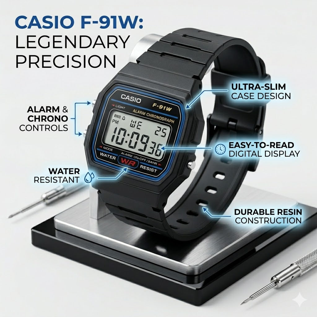 Classic Retro Casio Digital Watch – Timeless Style with Modern Function