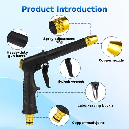 High-Pressure Power Water Gun – Garden Hose Jet Sprayer for Car & Home Cleaning