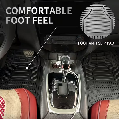 Luxury Anti-Slip Car Floor Mats – Waterproof Universal Fit PVC & XPE Car Mat Set