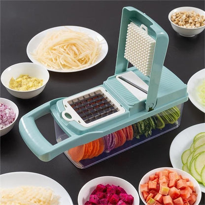 KitchenPro 14-in-1 Vegetable Slicer Set – Chop, Slice & Grate with Ease