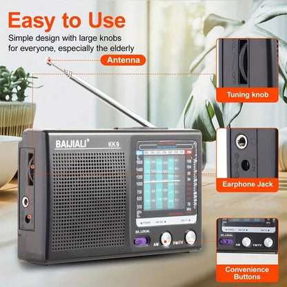 Portable Digital Display Radio – Compact & Clear Sound Anywhere
