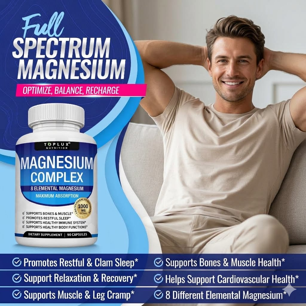 Magnesium Supplement for Muscle & Relaxation Support