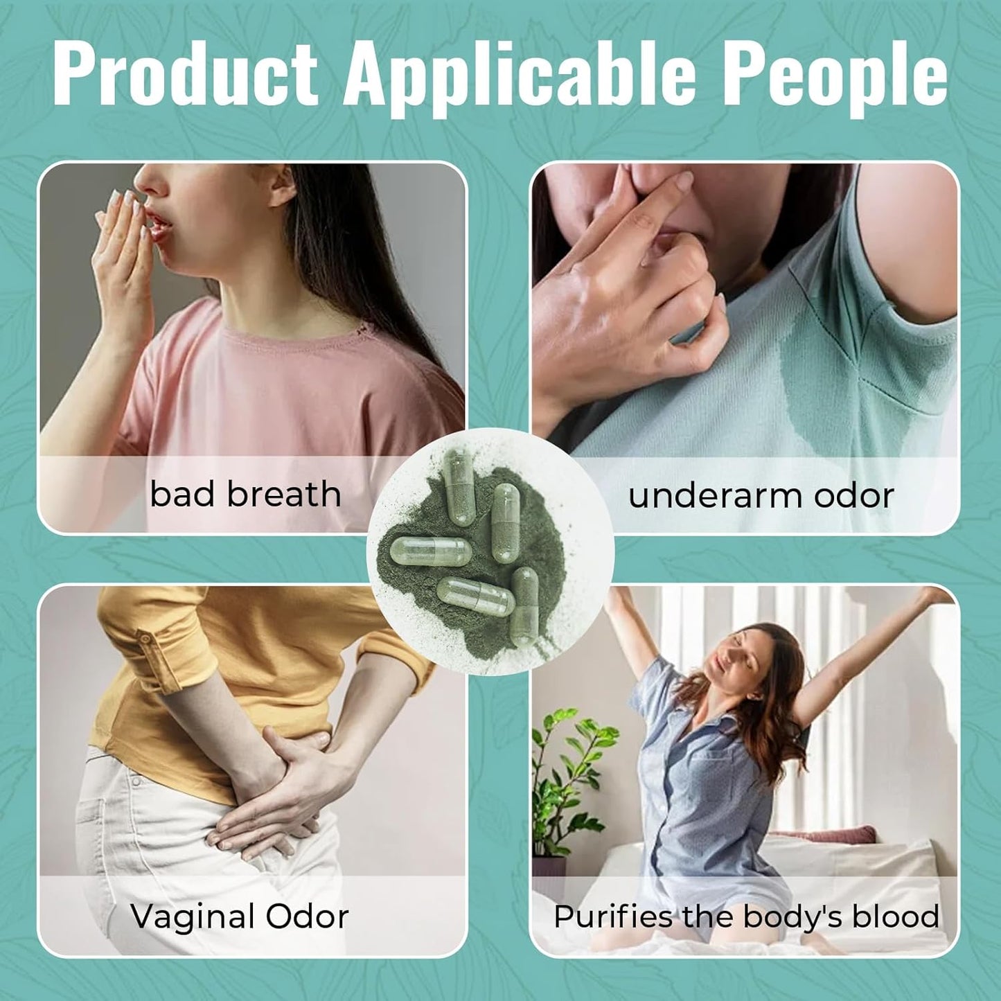 Chlorophyll Deodorizing Capsules – Natural Body Freshness Supplement