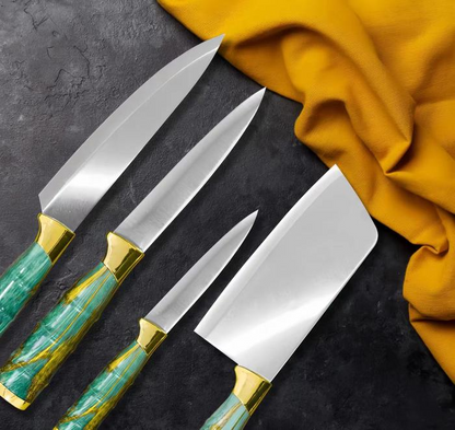 Japanese Style Stainless Steel Knife Set – 6 Piece Kitchen Gift Box
